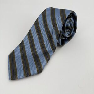 Wilkes Bashford Blue Striped Silk Tie‎ Handmade in Italy 60x3.5